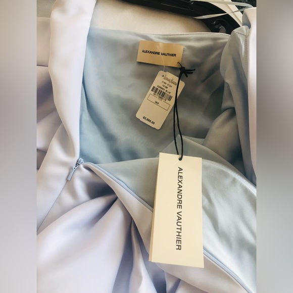 Alexandre Vauthier Strapless Ruffle Satin Mini Cocktail Dress. - Picture 7 of 8